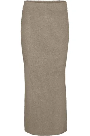 VERO MODA Vmpuff Nw Calf Pencil Skirt Boo Skirts Knee-length & Midi Skirts Beige
