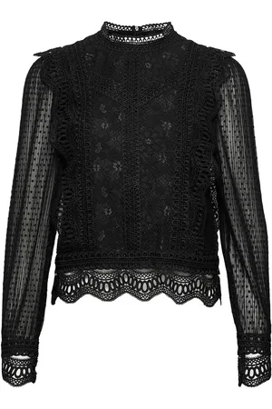 Y.A.S Sophira Ls Top S. Noos Tops Blouses Long-sleeved Black