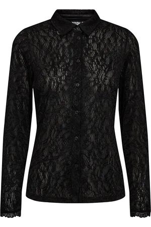 Numph Nuellinor Shirt Tops Shirts Long-sleeved Black