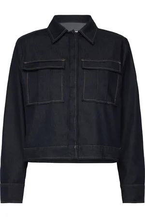 Levete Room Lr-Inez Tops Shirts Denim Shirts Navy