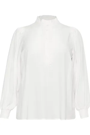 Kaffe Kcdorina Blouse Tops Blouses Long-sleeved White