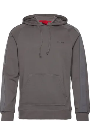 HUGO BOSS Tonal Logo Hoodie Designers Sweat-shirts & Hoodies Hoodies Grey