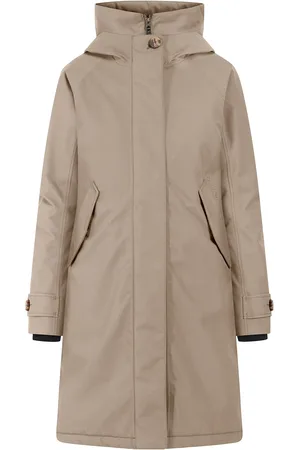 Didriksons Luna Wns Parka 5 Outerwear Parka Coats Beige