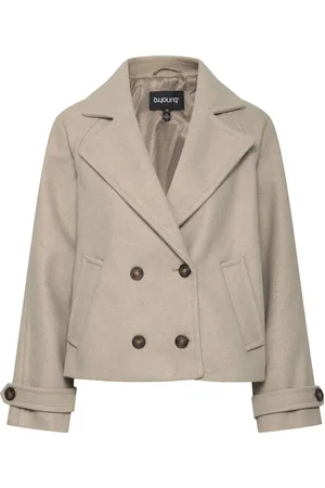 B YOUNG Bycilia Caban Jacket - Outerwear Jackets Light-summer Jacket Beige