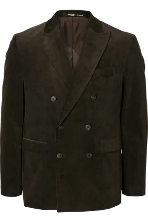 SELECTED Slhreg-Duca Corduroy Db Peak Blz Suits & Blazers Blazers Double Breasted Blazers Brown
