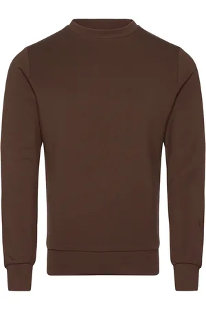 MOS MOSH Gallery Abel Crew Neck Sweat Tops Sweat-shirts & Hoodies Sweat-shirts Brown