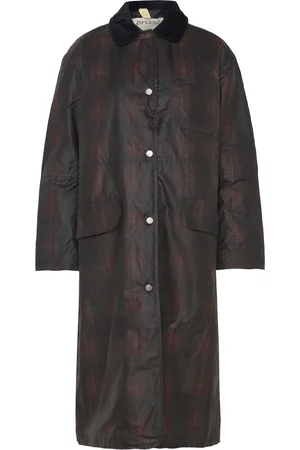 Brixtol Joan Jett Padded Topattu Pitkä Takki Brown