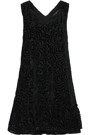 French Connection Dia Devore Dress Lyhyt Mekko Black