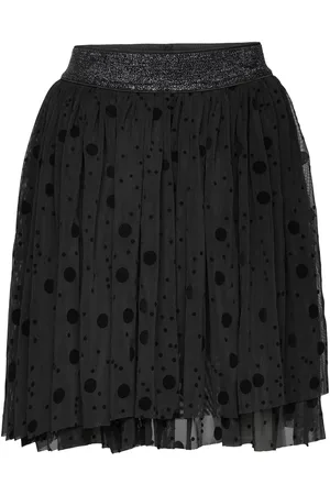 Minymo Skirt W. Flock Dresses & Skirts Skirts Short Skirts Black