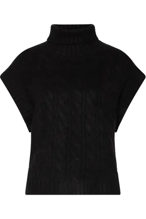 Lollys Laundry Fresnoll Knit Vest Sl Vests Knitted Vests Black