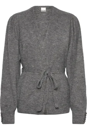 Ichi Ihkamara Ca12 Tops Knitwear Cardigans Grey