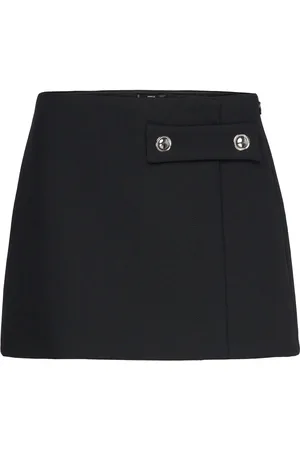 MANGO Butt D Miniskirt Skirts Short Skirts Black