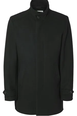 SELECTED Slhnew Reuben Coat Noos Ohut Pitkä Takki Black