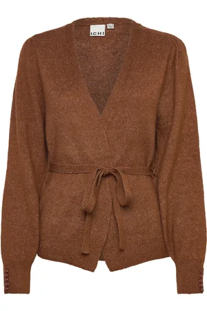 Ichi Ihkamara Ca12 Tops Knitwear Cardigans Brown