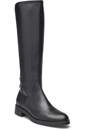Wonders Corina Korkeavartiset Saapikkaat Black