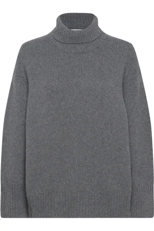 Levete Room Lr-Perle Tops Knitwear Turtleneck Grey