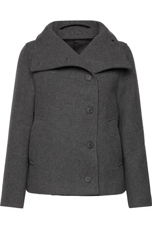 SELECTED Slfzoe Wool Jacket Villakangastakki Grey