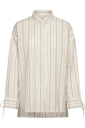 Ichi Ihrandalin Sh Tops Shirts Long-sleeved Cream
