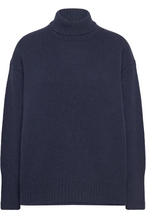 Levete Room Lr-Perle Tops Knitwear Turtleneck Navy