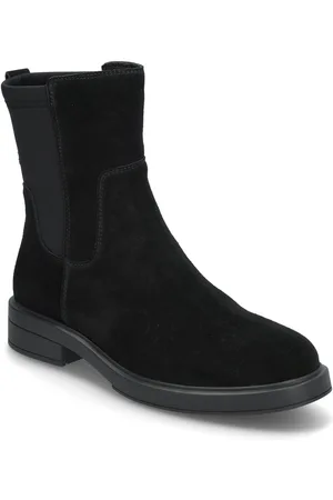 HUGO BOSS Vanity_Bootie_Sdly Shoes Boots Ankle Boots Ankle Boots Flat Heel Black