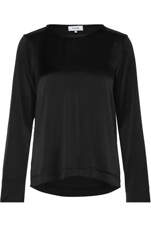 Levete Room Lr-Gunhilda Tops Blouses Long-sleeved Black