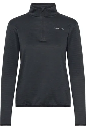 Endurance Vironic W Waffle Melange Loose Fit Sport Sport Clothing Sport Fleeces & Midlayers Black