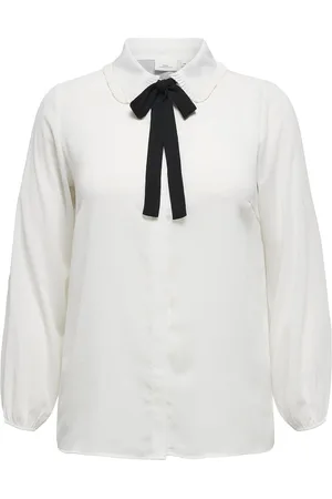 ONLY Cargerry L/S Shirt Wvn Tops Shirts Long-sleeved White