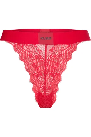 HUGO BOSS Brief Lace Stringit Alusvaatteet Red