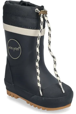 Pom Pom Gumboots™ Thermo Shoes Rubberboots High Rubberboots Navy