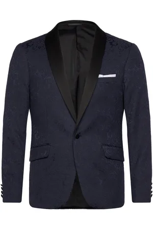 Lindbergh Jaquard Smoking Blazer Smokki Navy