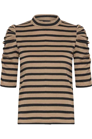 Lindex Top Lorelai Tops T-shirts & Tops Short-sleeved Beige