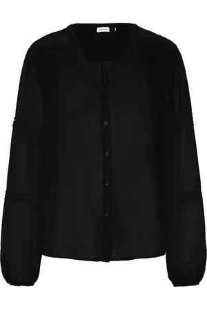 Gerry Weber Blouse 1/1 Sleeve Tops Blouses Long-sleeved Black