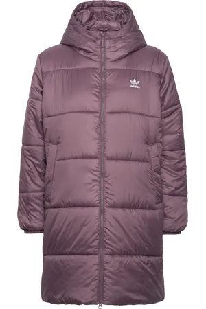 adidas Adicolor Long Puffer Sport Women Sport Clothing Sport Outerwear Sport Jackets Sport Padded Coats Purple
