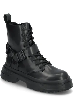 Guess Pamela Shoes Boots Ankle Boots Laced Boots Black