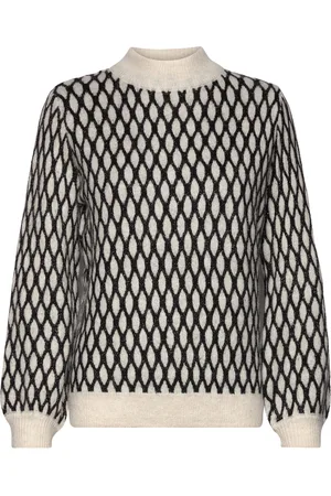 Ichi Ihkamara Ls14 Tops Knitwear Jumpers Cream