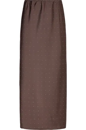Noella Julieta Skirt Skirts Maxi Skirts Brown