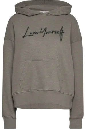 Zadig & Voltaire Mia Pmo Love Yourself Strass Designers Sweat-shirts & Hoodies Hoodies Grey