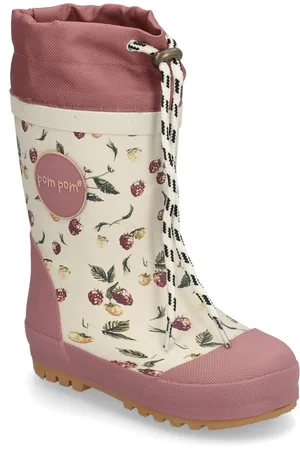 Pom Pom Gumboots™ Thermo Shoes Rubberboots High Rubberboots Pink