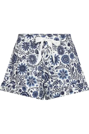 Hunkemöller Short Jersey Folklore Blue Shortsit Blue
