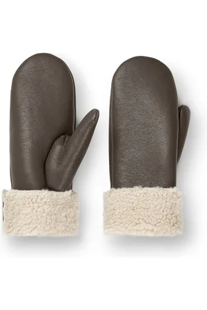 Day Et Day Faux Shearling Mittens Accessories Gloves Thumb Gloves Brown