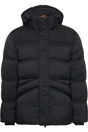 HUGO BOSS On2 Vuorillinen Takki Topattu Takki Black