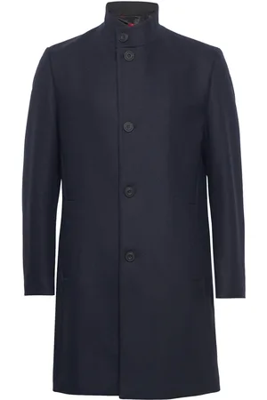 HUGO BOSS Mintrax2441 Designers Coats Wool Coats Navy