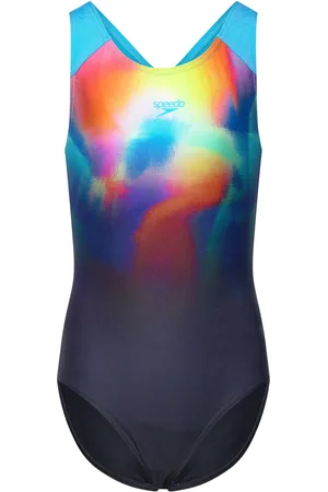 Speedo Girls Digi Placement Splashback Uimapuku Uima-asut Navy