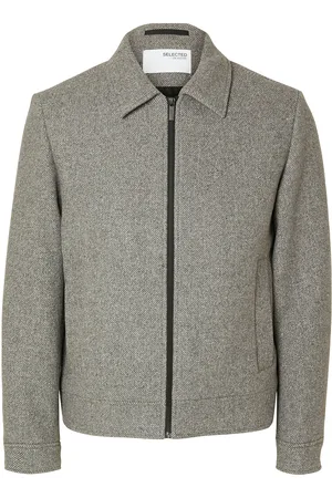SELECTED Slhnew Filip Jkt Noos Ohut Takki Grey