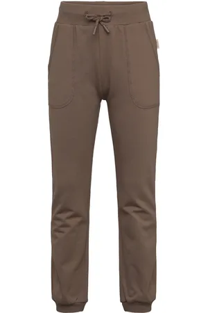 Petit Piao Sweat Pants Line Bottoms Sweatpants Brown