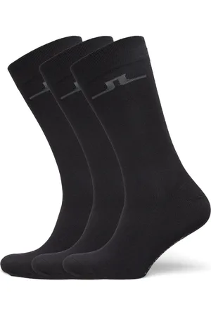 J Lindeberg Bridge Bamboo Sock Designers Socks Regular Socks Black