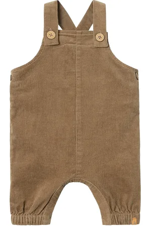 Lil Atelier Nbmobert Cord Overall 6411-Hg O Lil Bottoms Dungarees Brown