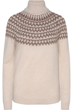 FRANSA Frisabella Pu 3 Tops Knitwear Turtleneck Cream