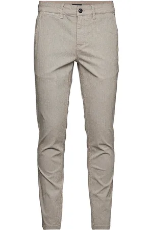 Lindbergh Structure Superflex Chinos Bottoms Trousers Chinos Grey