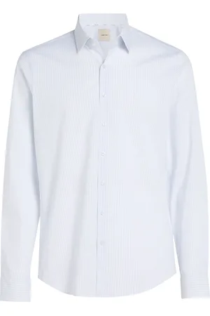 Calvin Klein Poplin Stripe Slim Shirt Kengät Business White